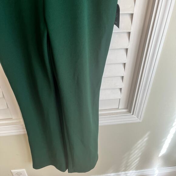 Lulu’s Instant Icon Dark‎ Green V-Neck Sleeveless Jumpsuit Size XL - Picture 6 of 10